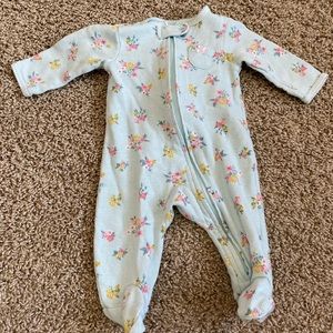 Carters floral Footie Pajama